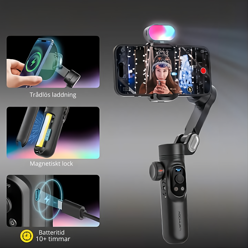 FaceTracker AI – Banger videos med en kroppsföljande AI-Stick